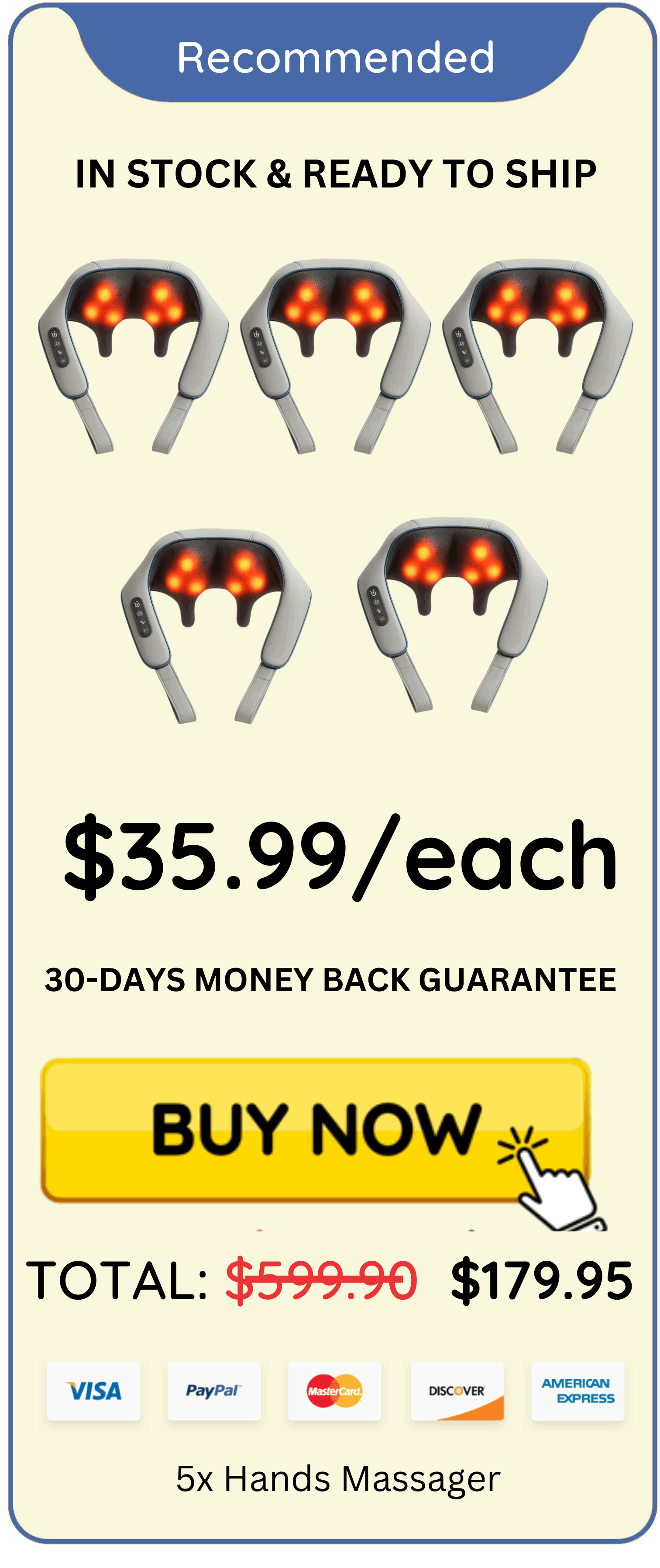 4 Hands Massager price
